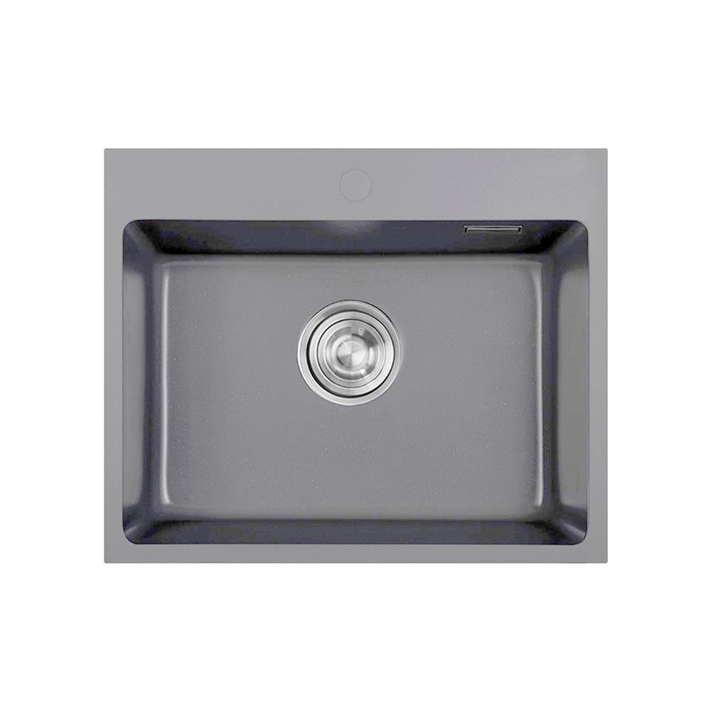 ซิงค์ฝัง 1 หลุม AXIA METALLICA 60 GY สีเทา