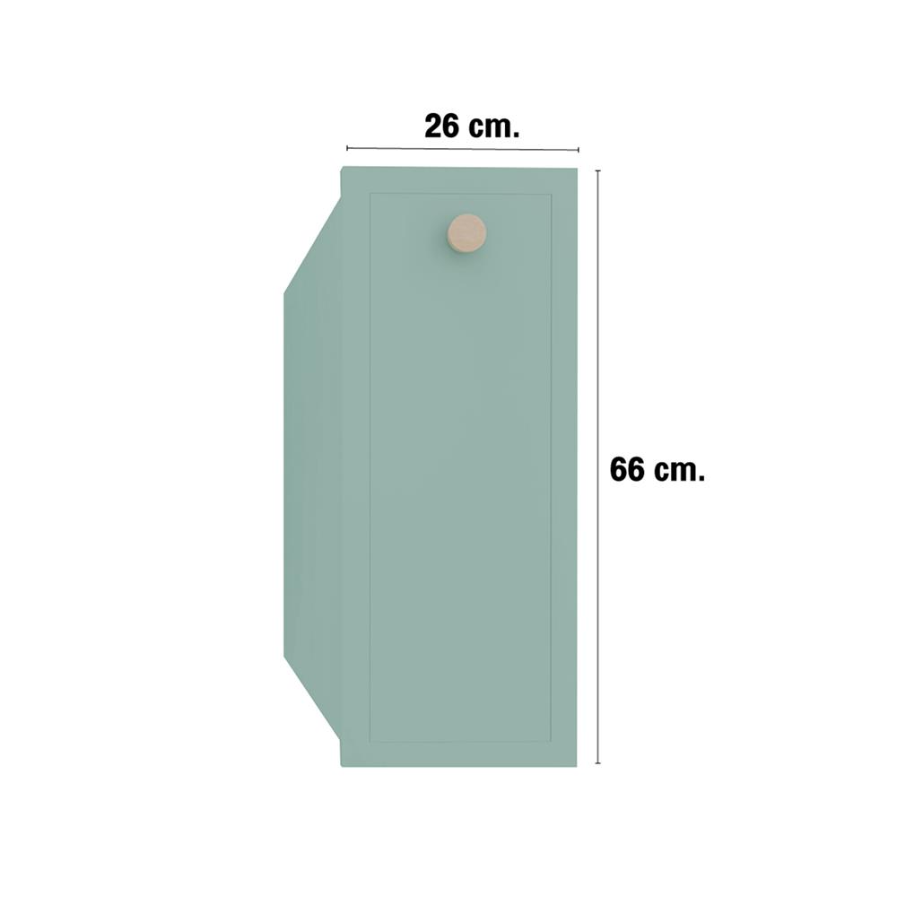 ตู้ลิ้นชักตะแกรง MJ DOT 26x66 ซม. สี PASTEL MINT