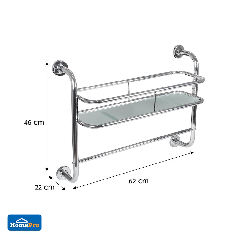 ชั้นกระจกติดผนัง 1 ชั้น MOYA NXT-PH212-88