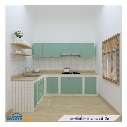 ตู้แขวนเข้ามุมซ้าย MJ DOT 80x60 ซม. สี PASTEL MINT_2