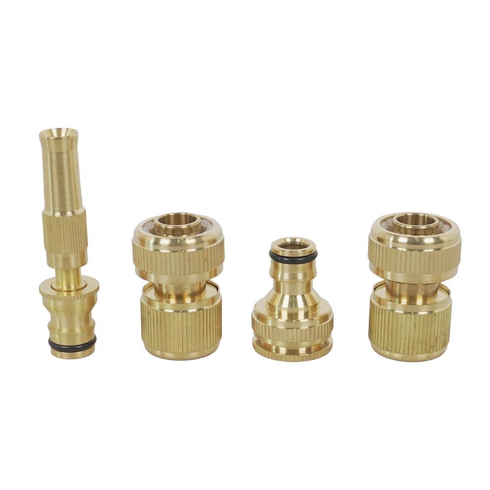 ชุดหัวฉีดน้ำ ข้อต่อทองเหลือง SPRING 5/8 นิ้ว (แพ็ก 4 ชิ้น)