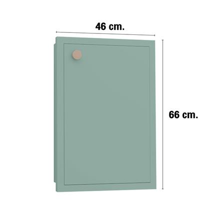 บานซิงค์เดี่ยว MJ DOT 46x66 ซม. สี PASTEL MINT_3