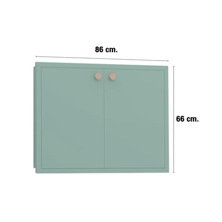 บานซิงค์คู่ MJ DOT 86x66 ซม. สี PASTEL MINT_3