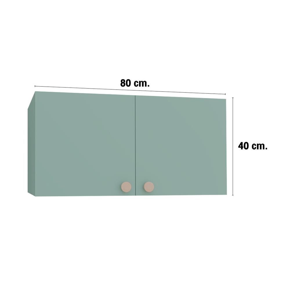 ตู้แขวนคู่ MJ DOT 80x40 ซม. สี PASTEL MINT