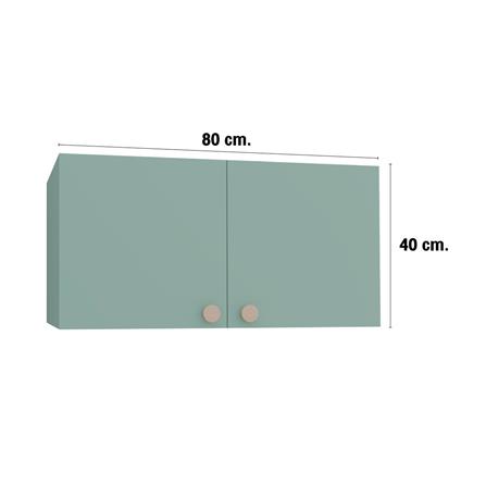 ตู้แขวนคู่ MJ DOT 80x40 ซม. สี PASTEL MINT_3