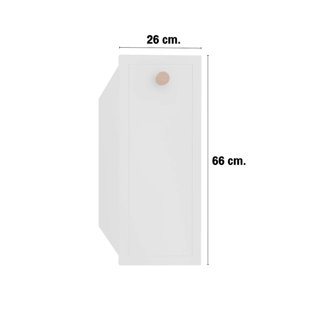 ตู้ลิ้นชักตะแกรง MJ DOT 26x66 ซม. สี WHITE