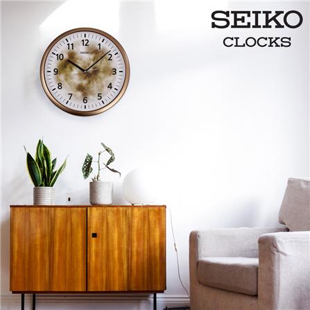 นาฬิกาแขวน SEIKO CLOCKS PHA020B 14.1 นิ้ว สีน้ำตาล_3