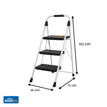 บันได STEP 3 ขั้น MATALL WK2226-3 สีขาว-ดำ_9