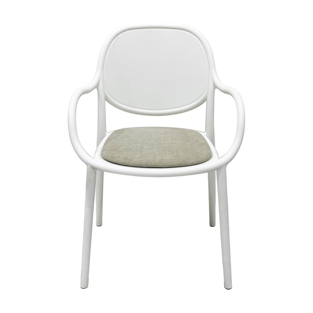 เก้าอี้ FURDINI LONA สีขาว/น้ำตาล