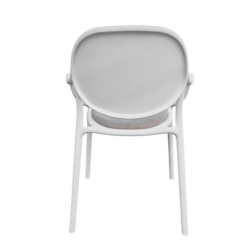 เก้าอี้ FURDINI LONA สีขาว/น้ำตาล