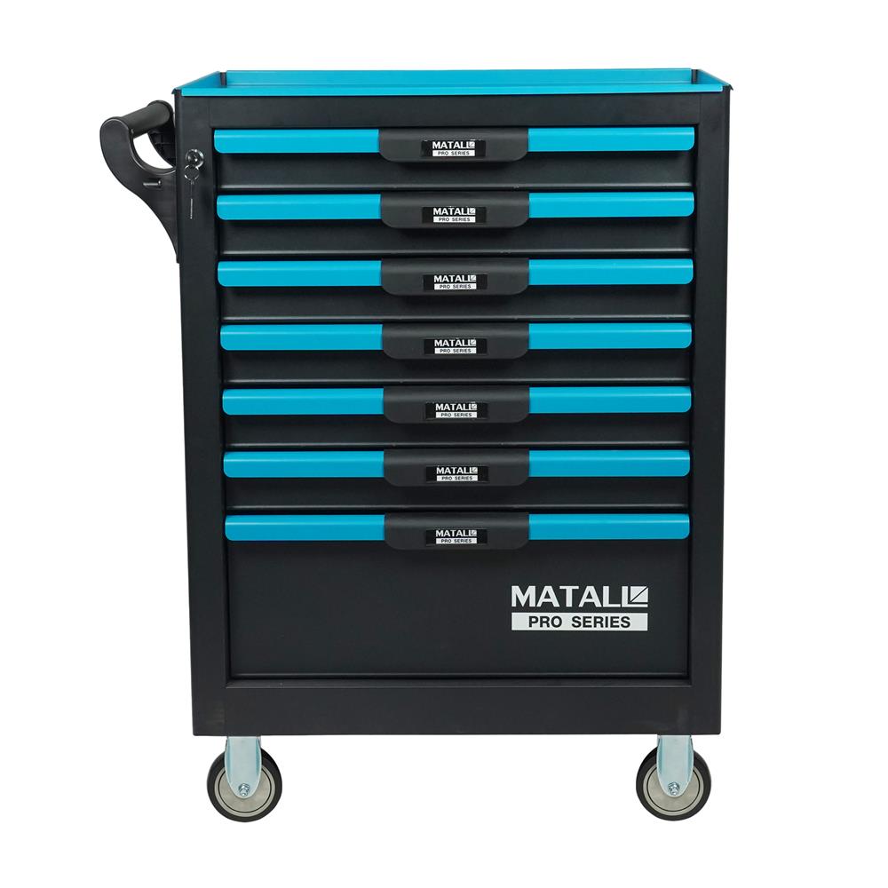 ตู้เครื่องมือช่างลิ้นชัก 7 ชั้น MATALL PRO EF-6091016 สีเขียว-ดำ