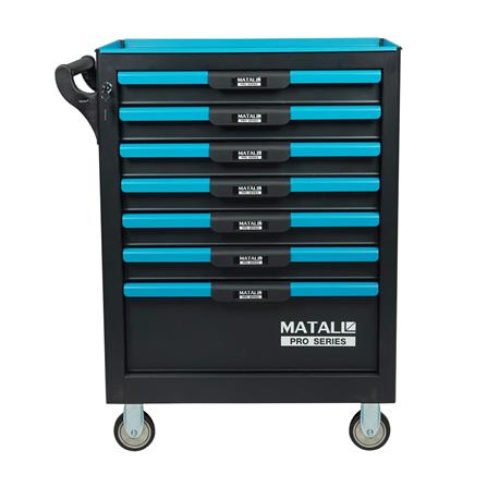 ตู้เครื่องมือช่างลิ้นชัก 7 ชั้น MATALL PRO EF-6091016 สีเขียว-ดำ_0