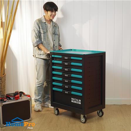 ตู้เครื่องมือช่างลิ้นชัก 7 ชั้น MATALL PRO EF-6091016 สีเขียว-ดำ_9
