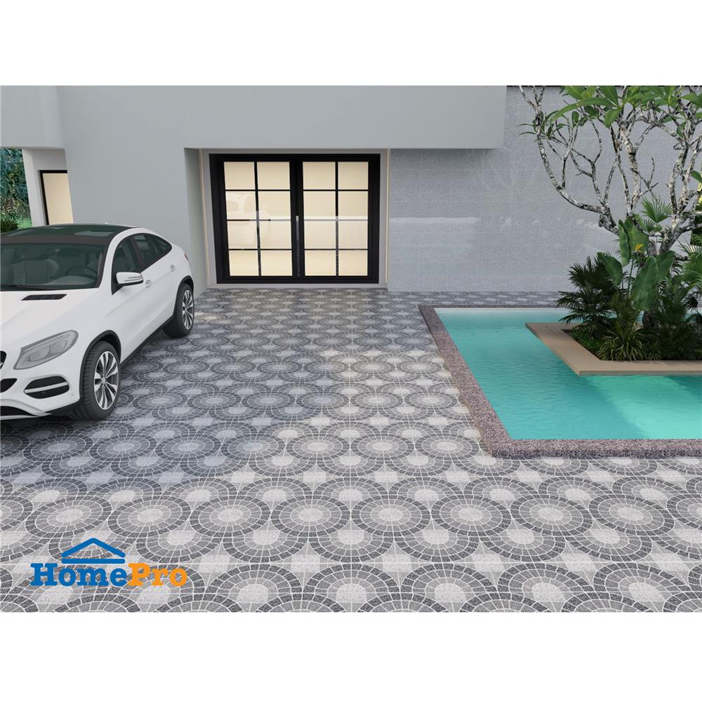 กระเบื้องพื้นพอร์ซเลน 60x60 ซม. TARA คอปเบิ้ลสโตน เทา PM 1.44 ตร.ม.
