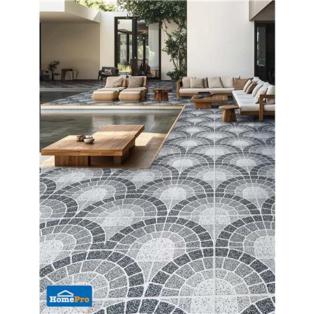 กระเบื้องพื้นพอร์ซเลน 60x60 ซม. TARA คอปเบิ้ลสโตน เทา PM 1.44 ตร.ม._3