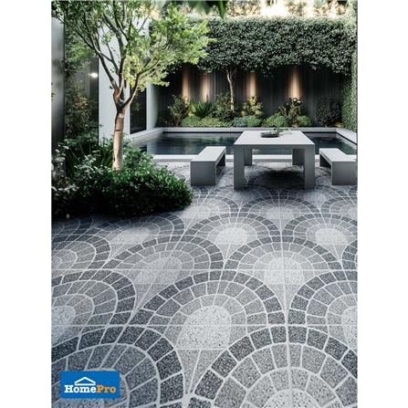 กระเบื้องพื้นพอร์ซเลน 60x60 ซม. TARA คอปเบิ้ลสโตน เทา PM 1.44 ตร.ม._4