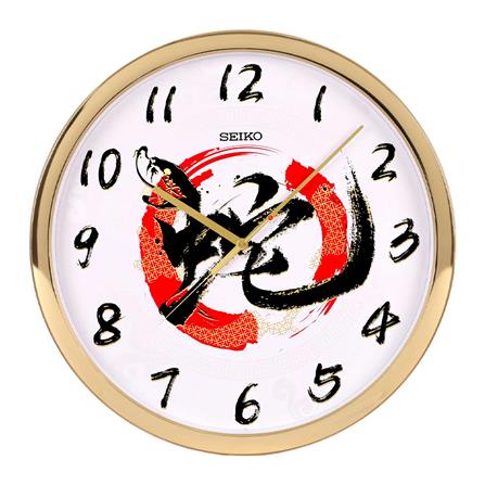 นาฬิกาแขวน SEIKO CLOCKS QXA940A 15.7 นิ้ว สีทอง_0