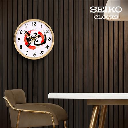 นาฬิกาแขวน SEIKO CLOCKS QXA940A 15.7 นิ้ว สีทอง_2