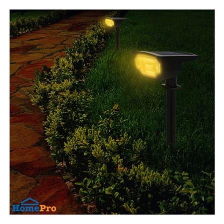 ไฟผนังภายนอก SOLAR LAMPTAN APEX 5 วัตต์ WARM WHITE สีดำ_7