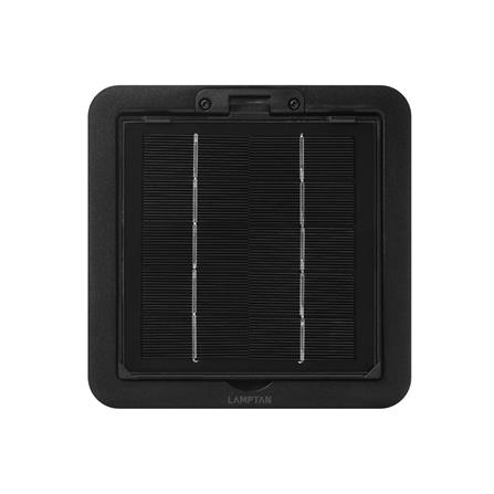 ไฟผนังภายนอก SOLAR LAMPTAN QUADLUX 9 วัตต์ WARM WHITE สีดำ_1