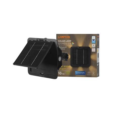 ไฟผนังภายนอก SOLAR LAMPTAN QUADLUX 9 วัตต์ WARM WHITE สีดำ_5