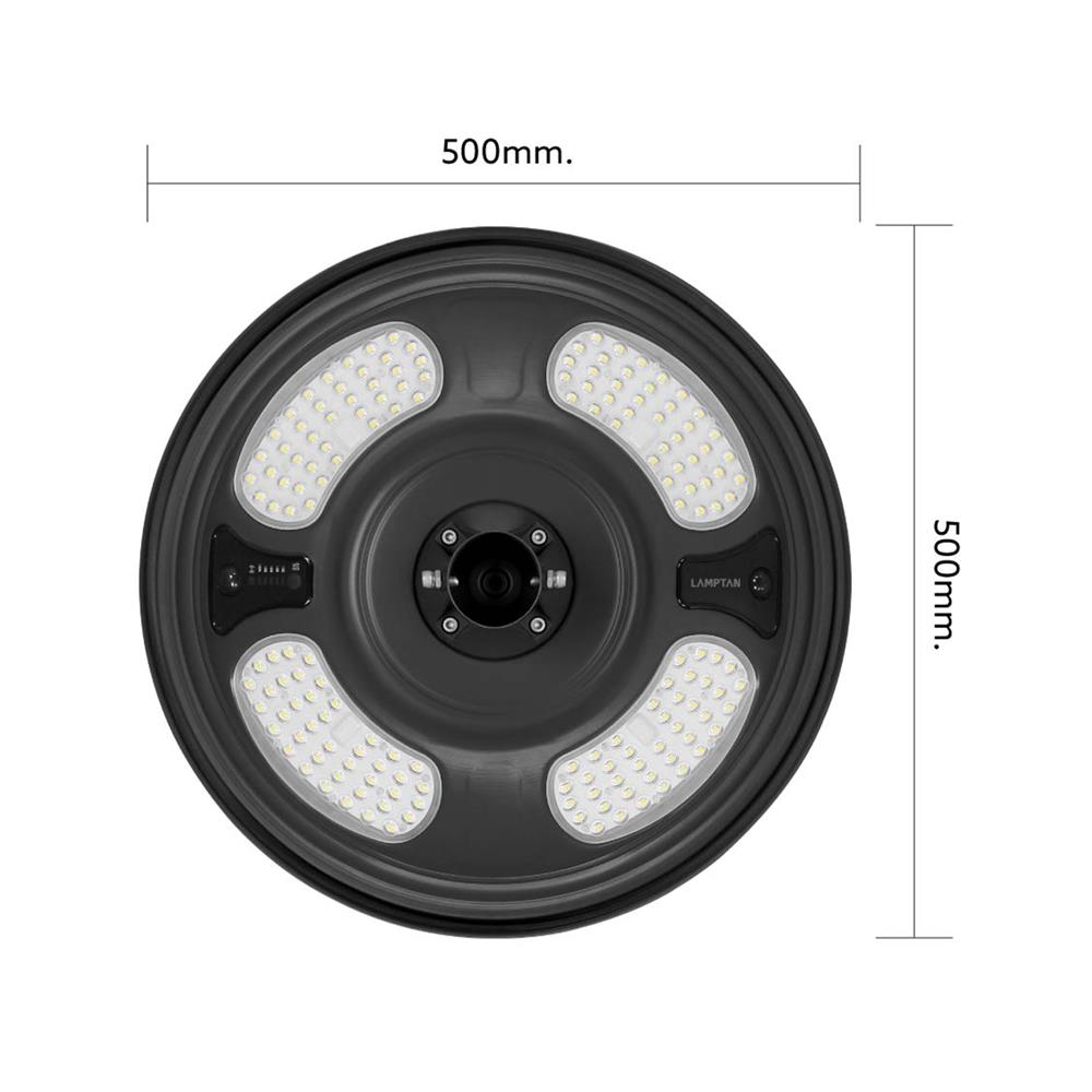 ไฟสนาม SOLAR LAMPTAN BRILUX-2 1000 วัตต์ DAYLIGHT สีดำ