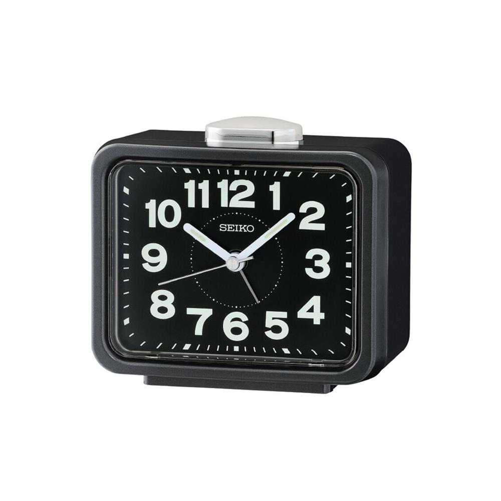 นาฬิกาปลุก SEIKO CLOCKS QHK062K 3.3X4.2 นิ้ว สีดำ