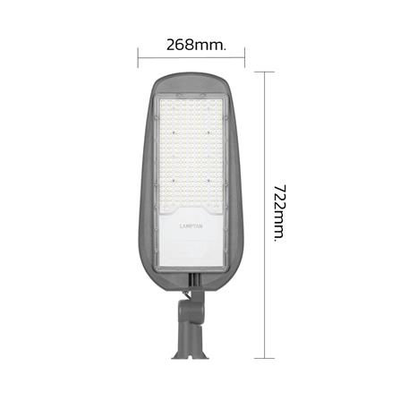 ไฟถนน LED LAMPTAN LEADER 200 วัตต์ DAYLIGHT สีเทา_7