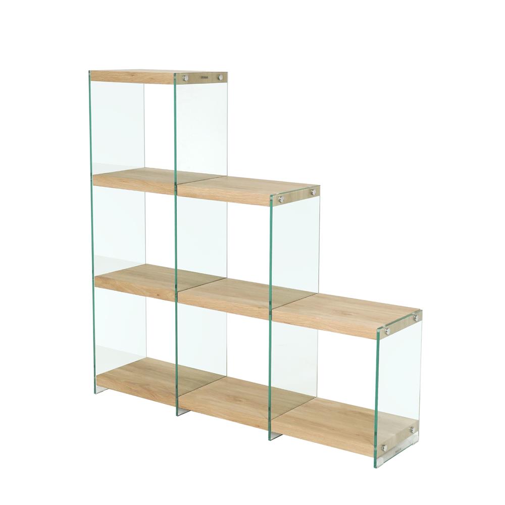 ชั้นวางของกระจก 6 ช่อง FURDINI GLOSS 122 ซม. สี NATURAL_1