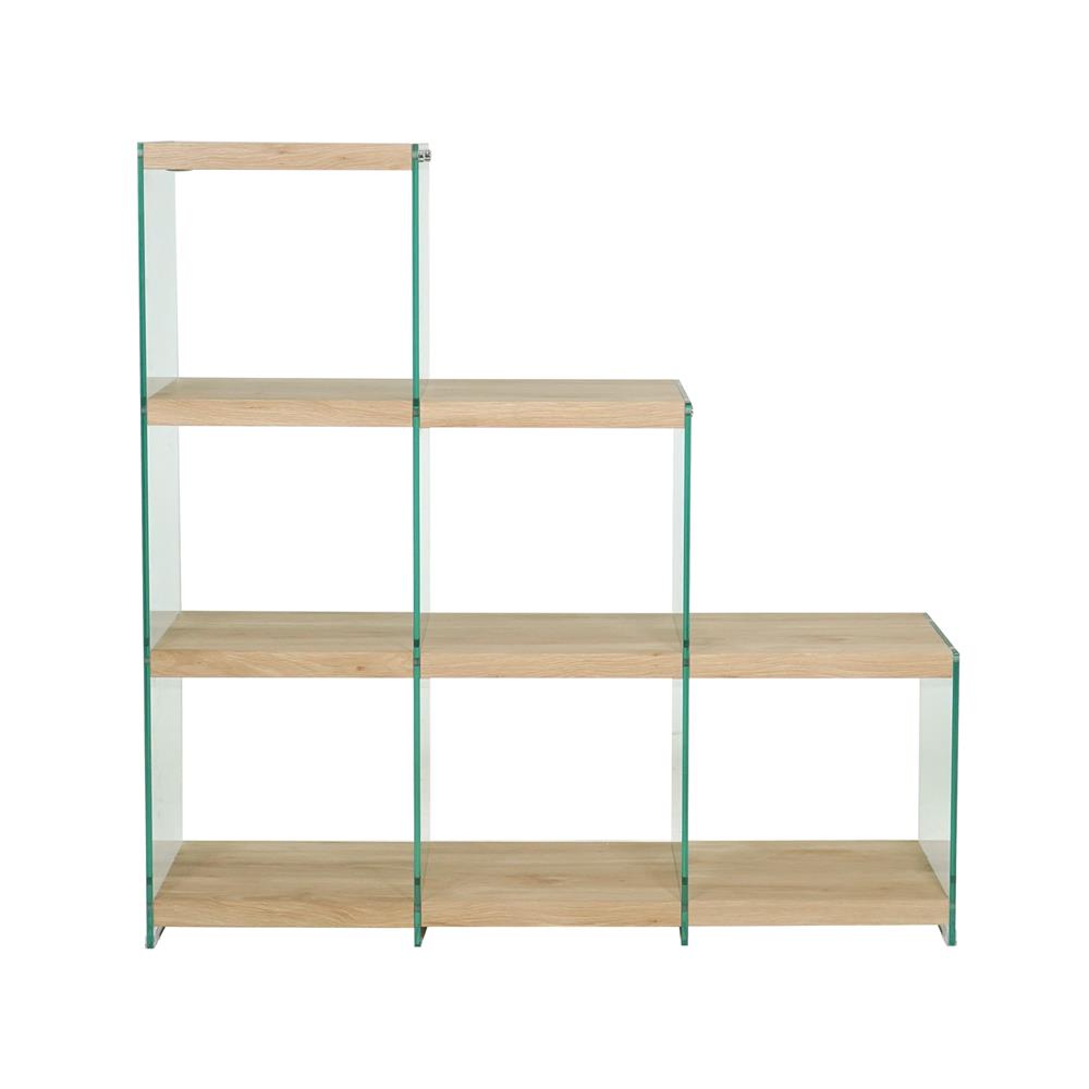 ชั้นวางของกระจก 6 ช่อง FURDINI GLOSS 122 ซม. สี NATURAL