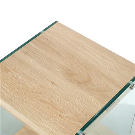 ชั้นวางของกระจก 2 ชั้น FURDINI GLOSS 35 ซม. สี NATURAL_2