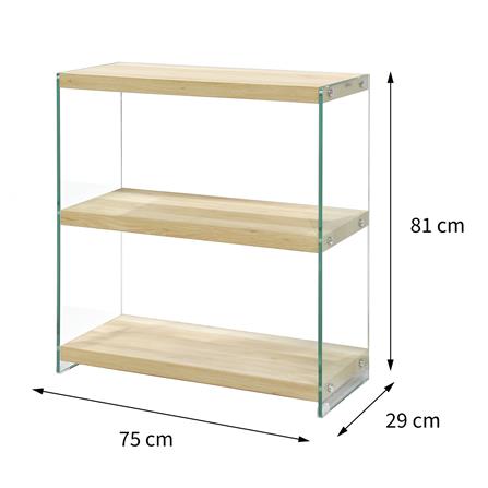 ชั้นวางของกระจก 3 ชั้น FURDINI GLOSS 75 ซม. สี NATURAL_10