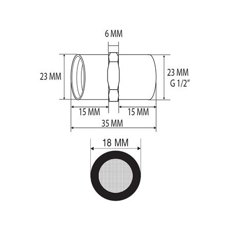 ข้อต่อทองเหลืองพร้อมซีลยาง MOYA  F/F MY-1027_3