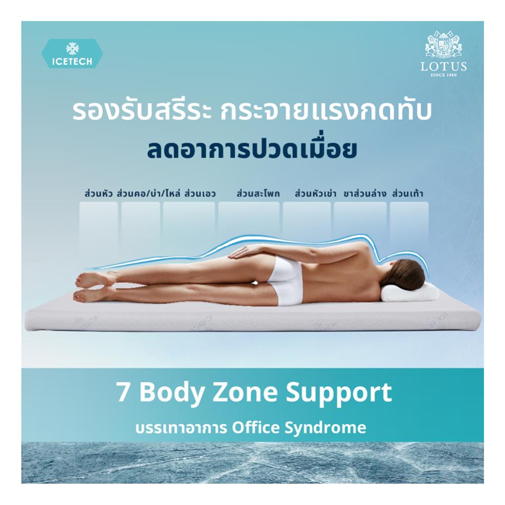 แผ่นรองนอน 6 ฟุต LOTUS REGIS II