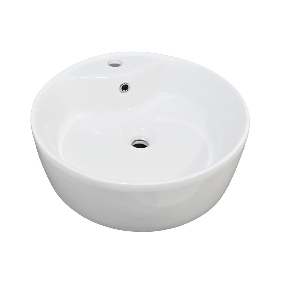 อ่างล้างหน้าวางบนเคาน์เตอร์ NASCO NL-0970-WA สีขาว