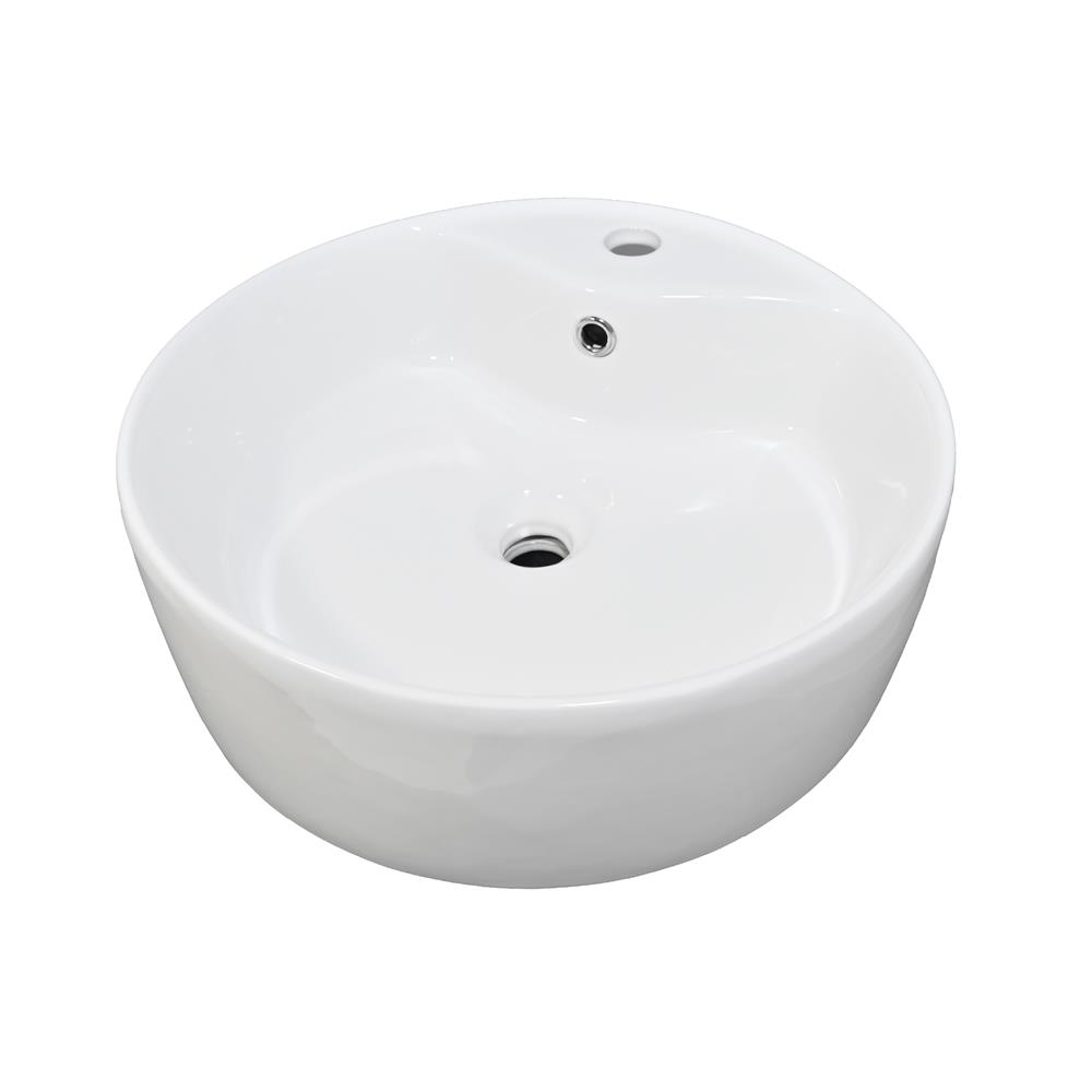 อ่างล้างหน้าวางบนเคาน์เตอร์ NASCO NL-0970-WA สีขาว