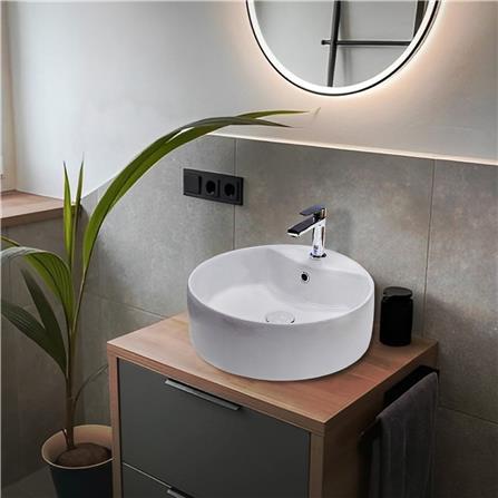 อ่างล้างหน้าวางบนเคาน์เตอร์ NASCO NL-0970-WA สีขาว_3