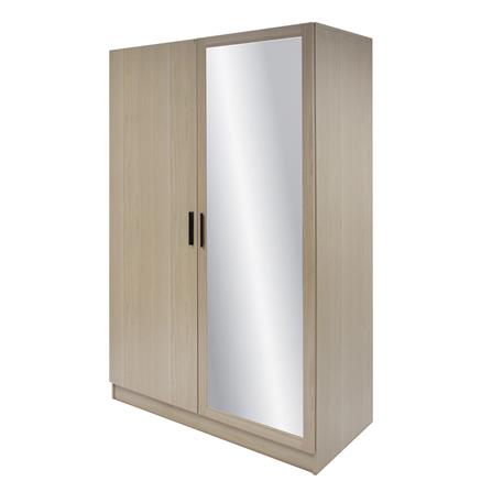 ตู้เสื้อผ้า 2 บานเปิด FURDINI WINZ 119 ซม.  สีโอ๊ค/กระจกเงา_1