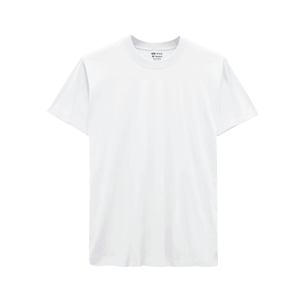 เสื้อคอกลม ห่านคู่ MR813 SIZE M สีขาว