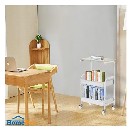 ชั้นวางของ 3 ชั้น มีล้อ STACKO TIMMIE 43.3X30X73.3 ซม. สีขาว_6