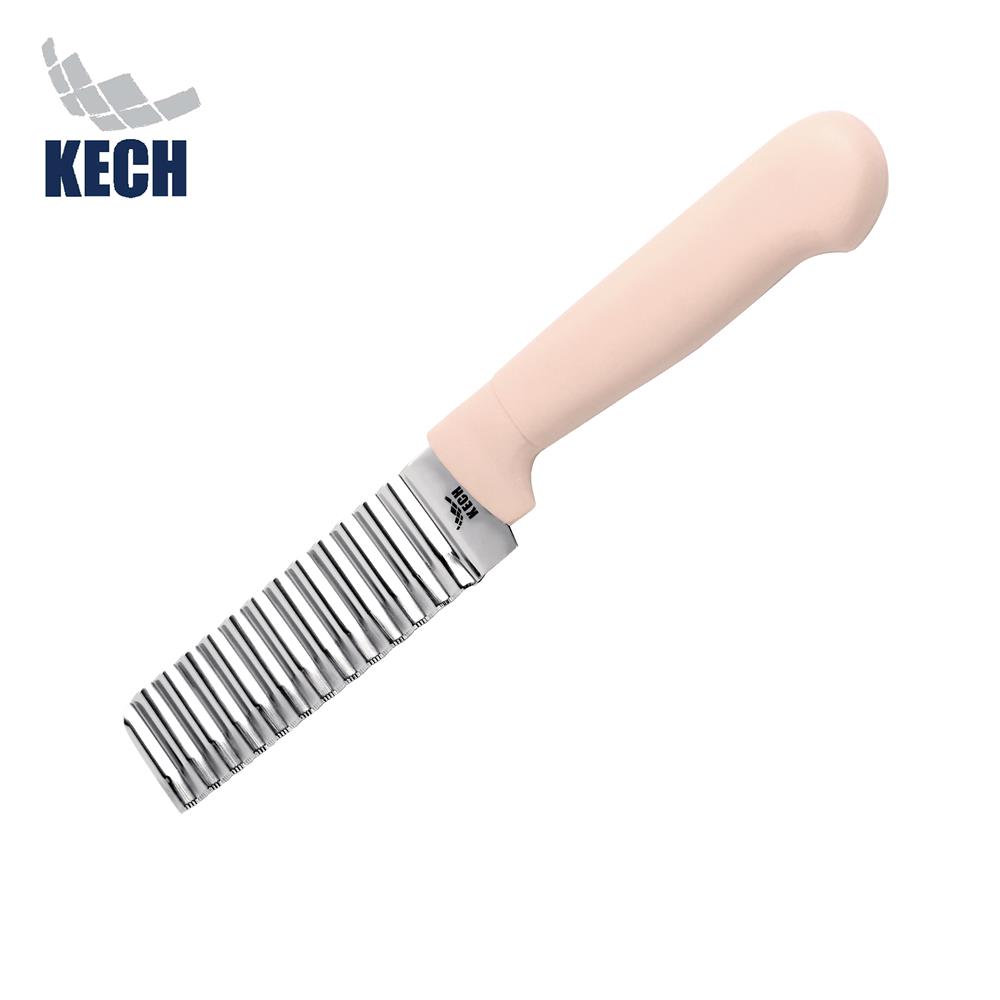 มีดหั่นลาย 4 นิ้ว KECH สีพีช