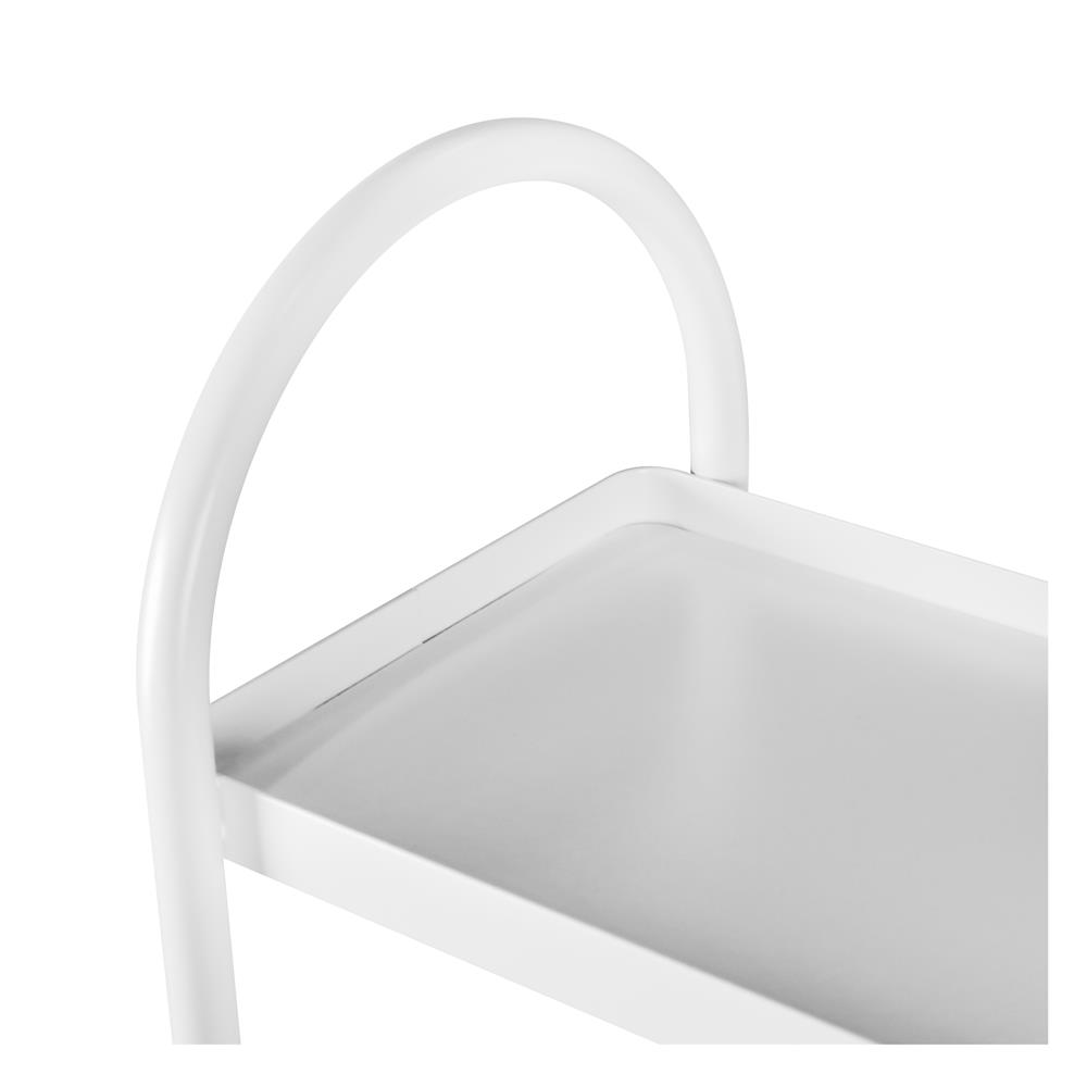 ชั้นวางของแคบ 4 ชั้น มีล้อ STACKO COMPACT 40X19.8X91 ซม. สีขาว