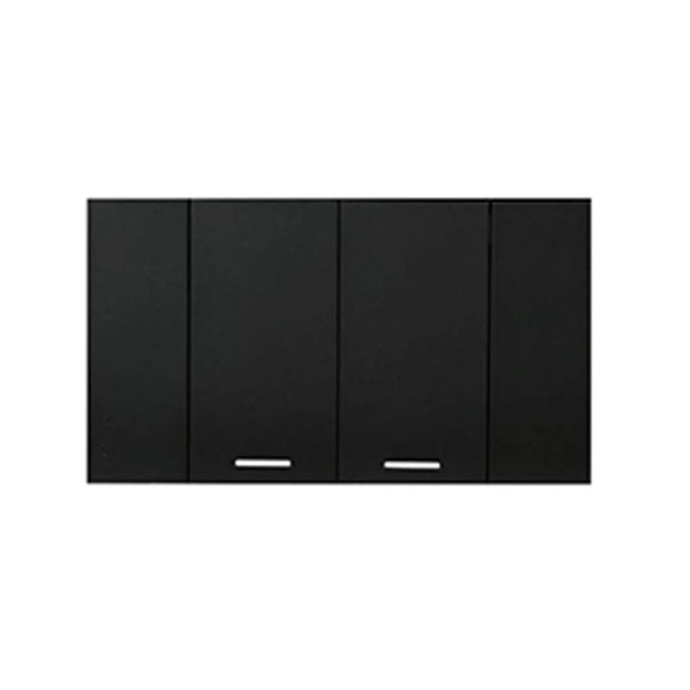 ชุดสวิตช์ 2 ทาง 2 ช่องกลาง SCHNEIDER A7032 2 BK สีดำ