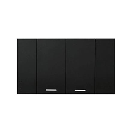 ชุดสวิตช์ 2 ทาง 2 ช่องกลาง SCHNEIDER A7032 2 BK สีดำ_0