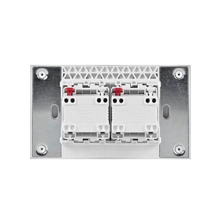 ชุดสวิตช์ 2 ทาง 2 ช่องกลาง SCHNEIDER A7032 2 BK สีดำ_2