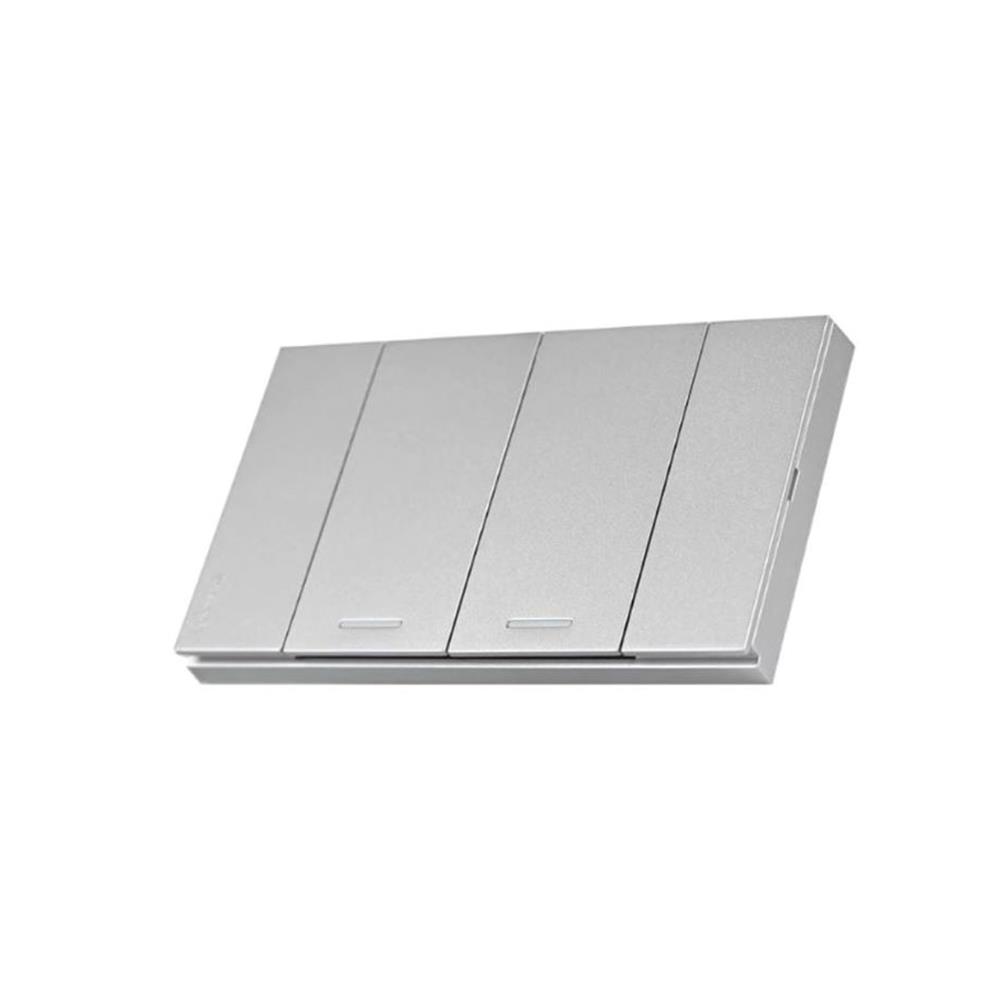 ชุดสวิตช์ 2 ทาง 2 ช่อง SCHNEIDER A7032 2 GY สีเทา