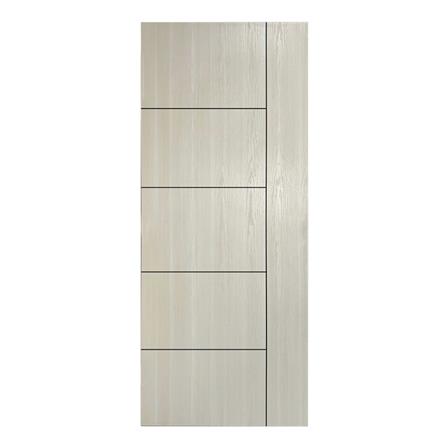 ประตูภายนอก UPVC ไม่เจาะลูกบิด MT OUP-002 80x200 ซม. สีขาว-โอ๊ค_0