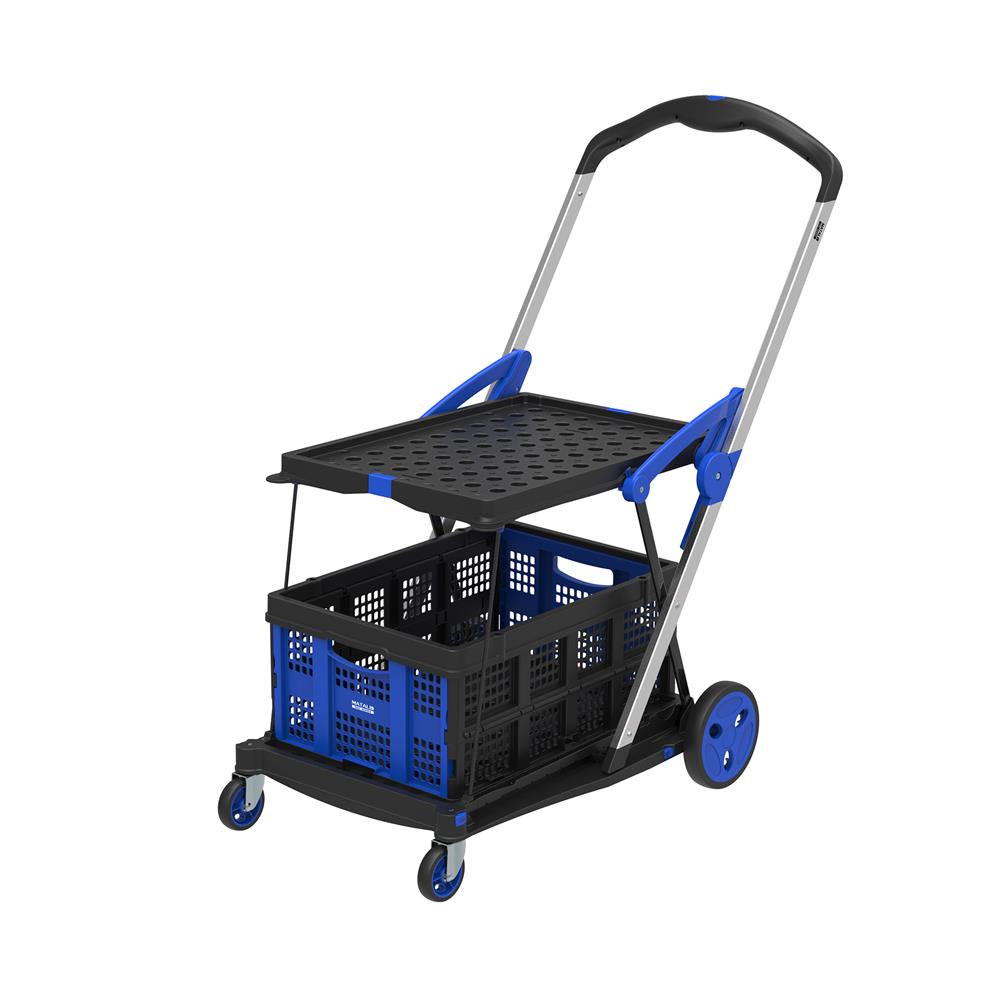 รถเข็นอเนกประสงค์พับได้ MATALL PRO FW-99G 50 กก. สีน้ำเงิน - ดำ_0