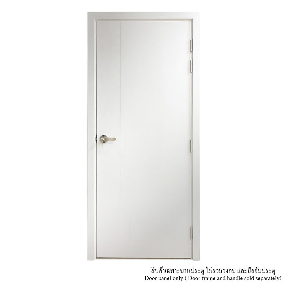 ประตูห้องน้ำ UPVC ไม่เจาะลูกบิด MT IUP-003 70x200 ซม. สีขาวลายไม้