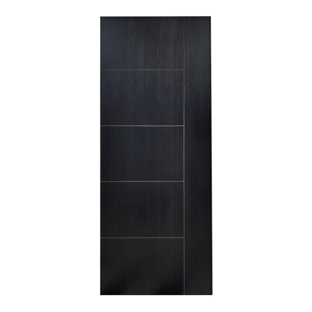 ประตูห้องน้ำ UPVC ไม่เจาะลูกบิด MT IUP-002 70x200 ซม. สี BLACK ASH